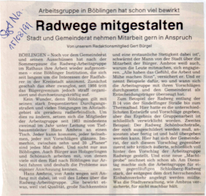 01.07.15, AG-Radwege, so war es 1991